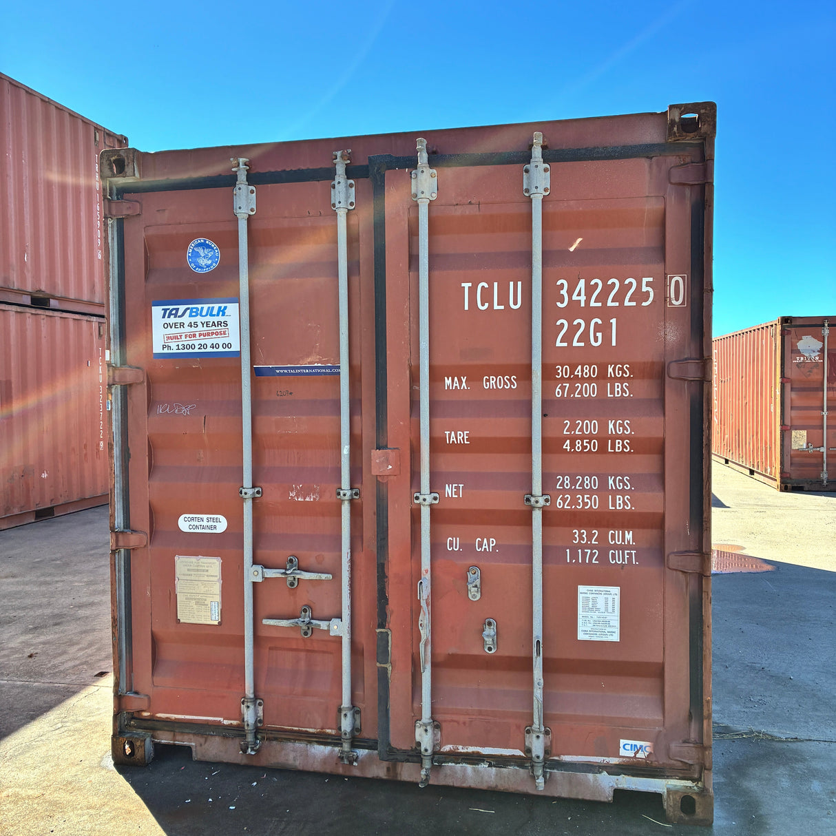 Special 'B-Grade' Container (Devonport)